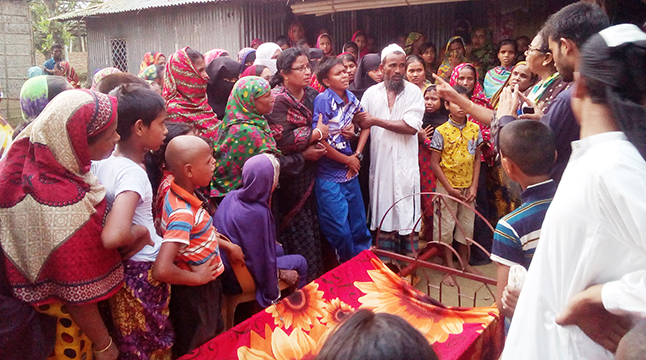 ফুটবলার সাবিনার দাফন সম্পন্ন