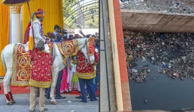 বিয়েতে গিয়ে ড্রেনে তলিয়ে গেল বরযাত্রী