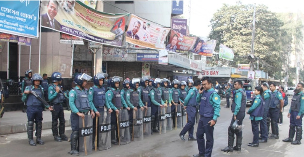 ‘যানজটের অজুহাতে’ বিএনপির মানবাধিকার দিবসের র‌্যালিতে বাধা