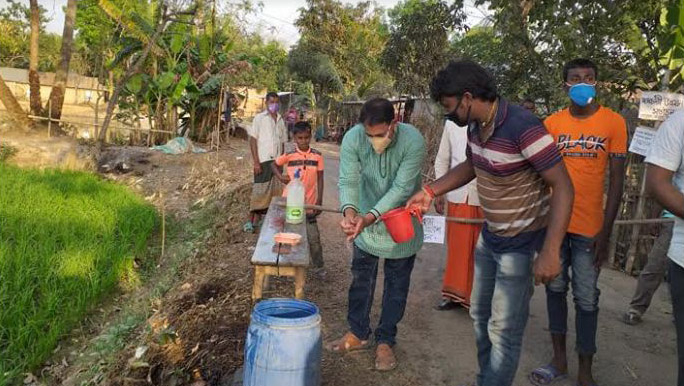 তানোরে দুটি গ্রাম স্বেচ্ছায় লকডাউন, এক ব্যক্তি হোম কোয়ারেন্টাইনে