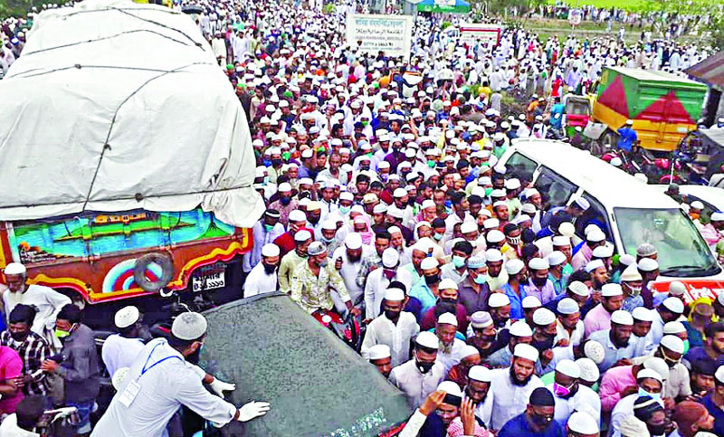 ব্রাহ্মণবাড়িয়ার ৮ গ্রামের বাসিন্দারা হোম কোয়ারেন্টিনে,ওসি প্রত্যাহার