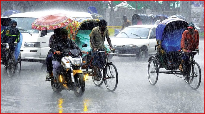 বাংলাদেশের যেসব এলাকায় আগামী ৩ দিন ব্যাপক বৃষ্টি হতে পারে