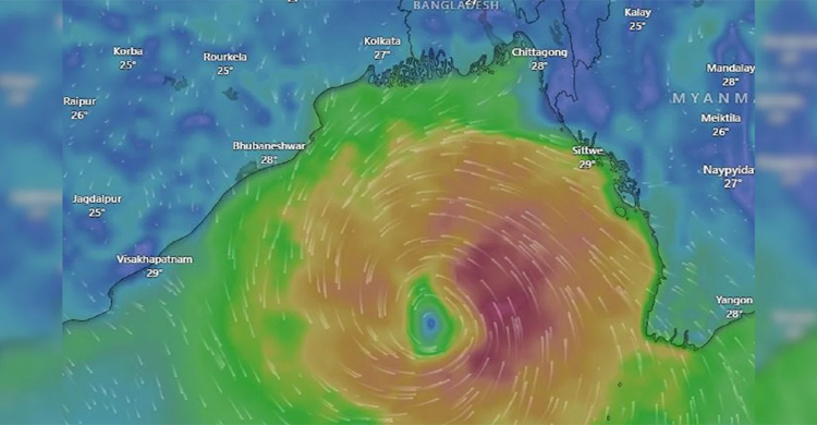 কখন কোন এলাকায় আঘাত হানবে ঘূর্ণিঝড় ‘দানা’,জেনেনিন বিস্তারিত