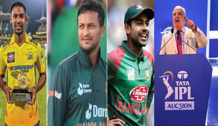 দেখেনিন IPL নিলামে সাকিব, মুস্তাফিজ ও তাসকিনরা কে কখন নিলামে উঠবেন