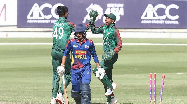 এশিয়া কাপ: শেষ হলো বাংলাদেশ বনাম নেপালের মধ্যকার ম্যাচ, দেখেনিন ফলাফল